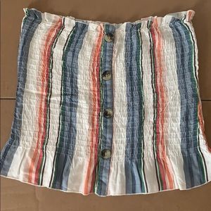 Striped tube top